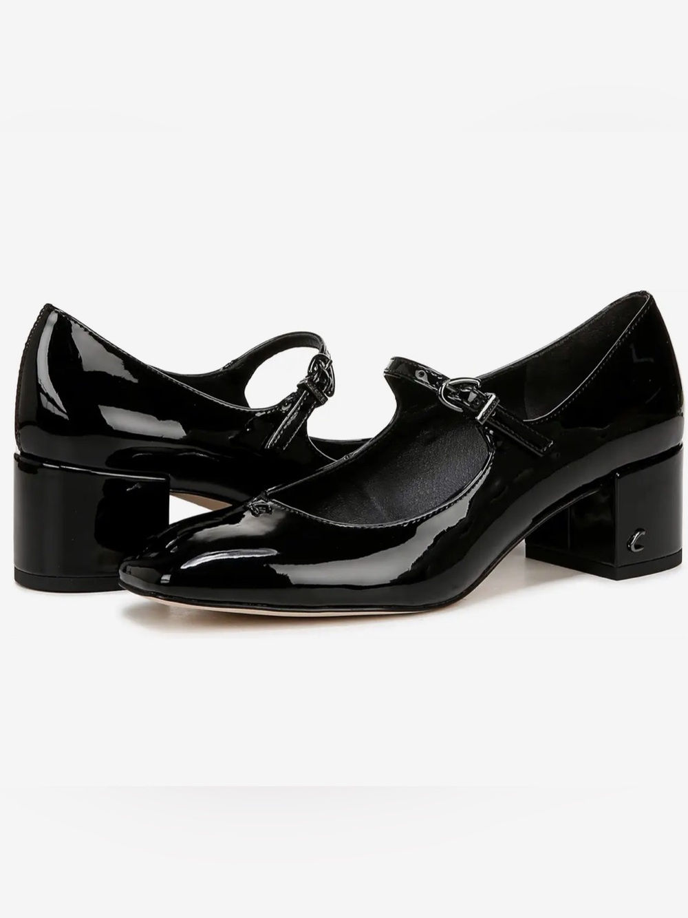 Circus by Sam Edelman Black Patent Eloisa Mary Jane Block Heels